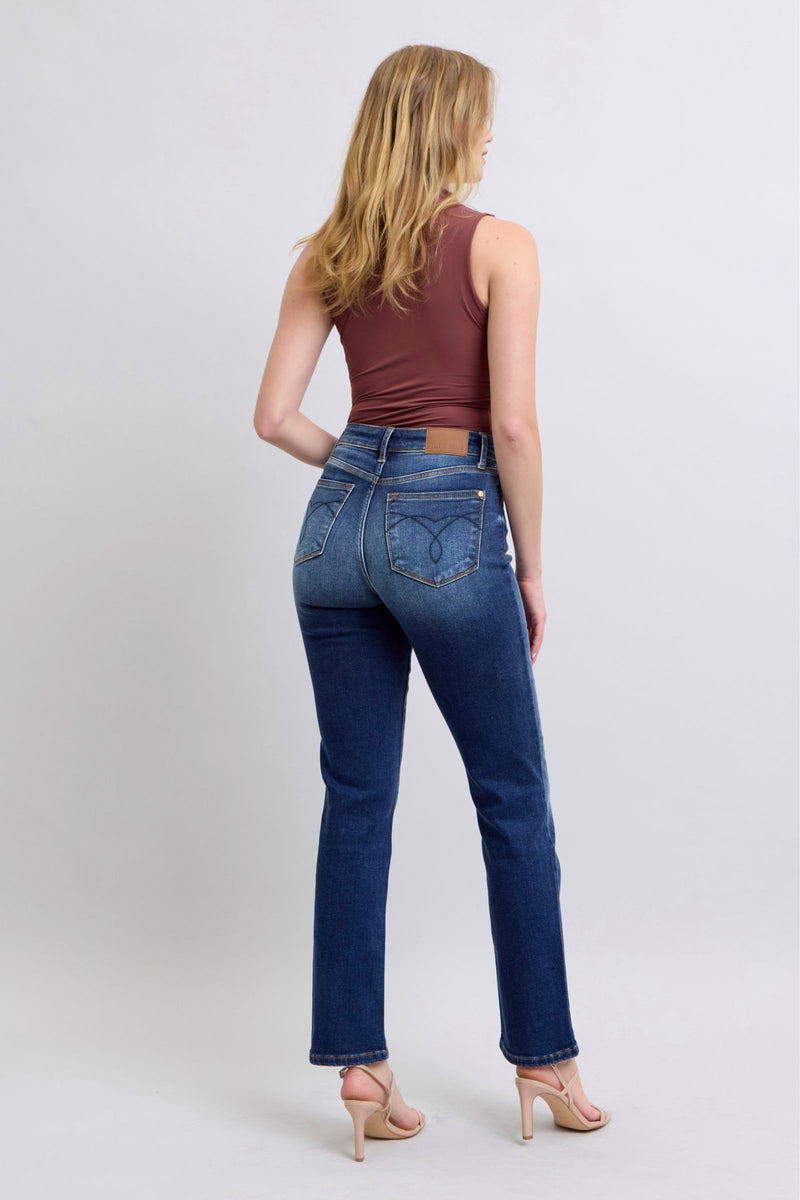 Judy Blue Thermal Straight Leg Jeans