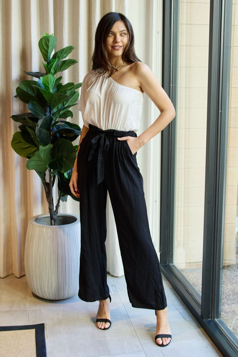 Marvelous in Manhattan One-Shoulder Jumpsuit