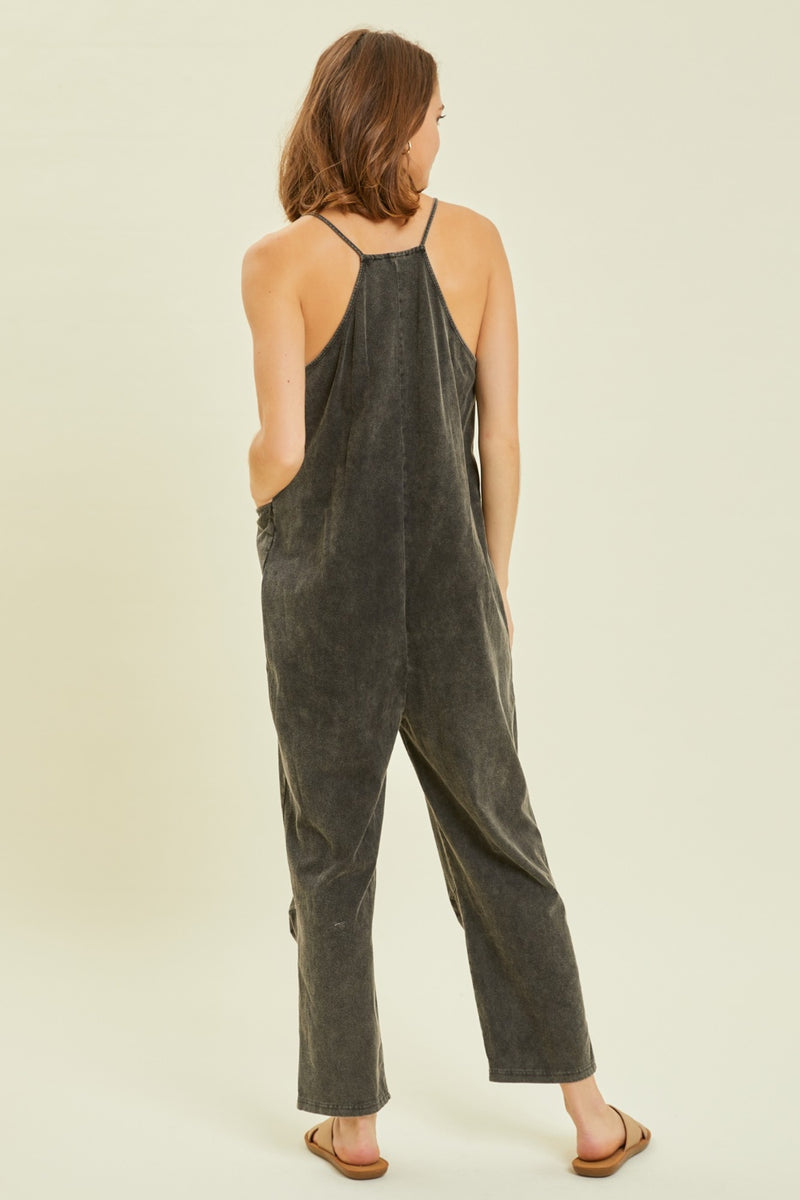 Addison Oversized Jumpsuit with Pockets - $55