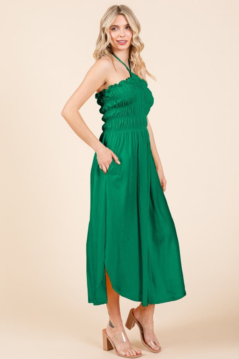 All That Jazz Kelly Green Tie Back Dress