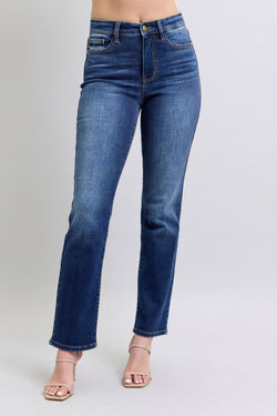 Judy Blue Thermal Straight Leg Jeans