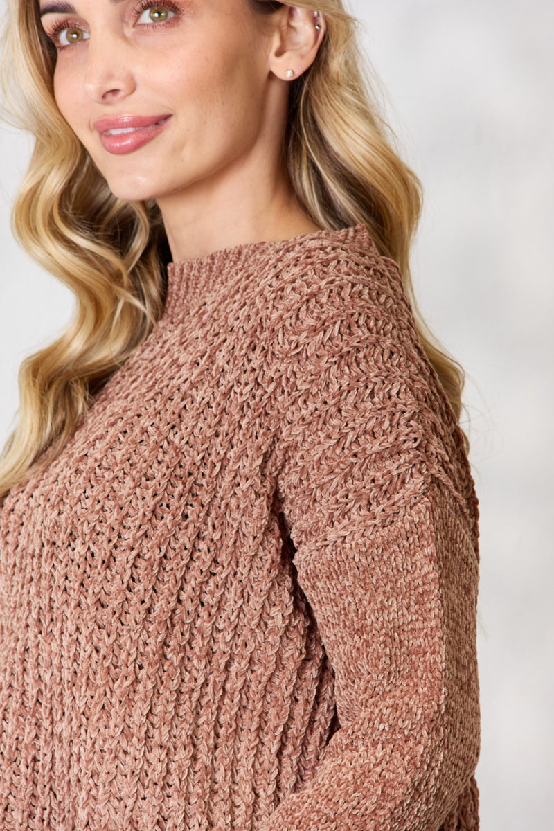 Sandy Rain Tassel Trim Sweater