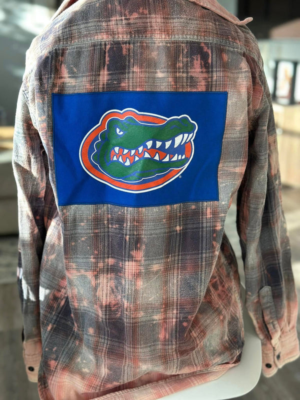 Upcycled Gators Flannel