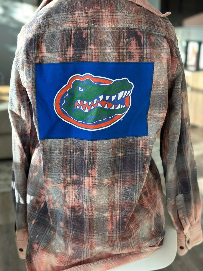 Upcycled Gators Flannel