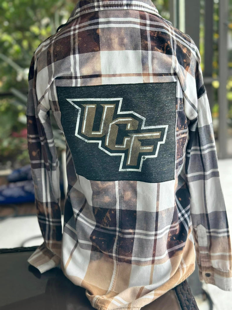Upcycled UCF Flannel