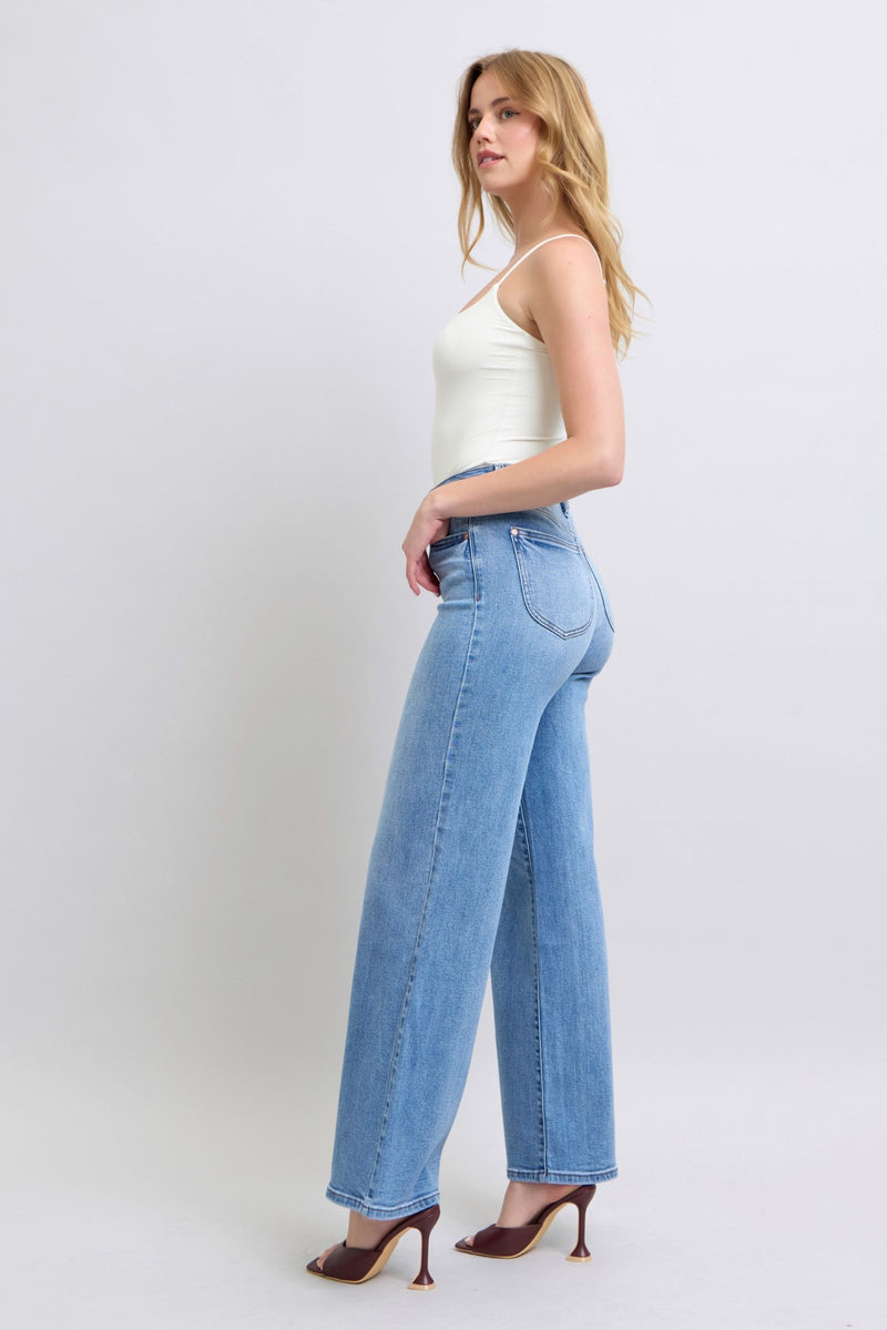 Hazel Wide Leg Judy Blue Jeans