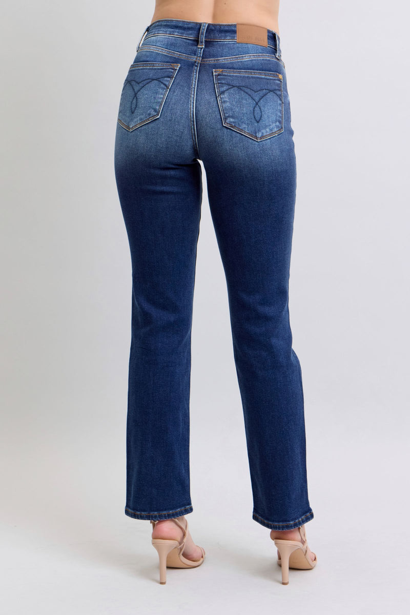 Judy Blue Thermal Straight Leg Jeans