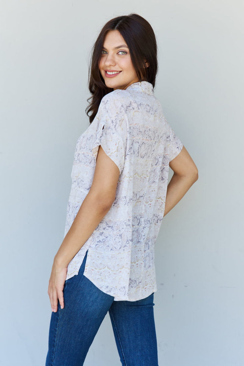 The Advantage Paisley Print Twist Top