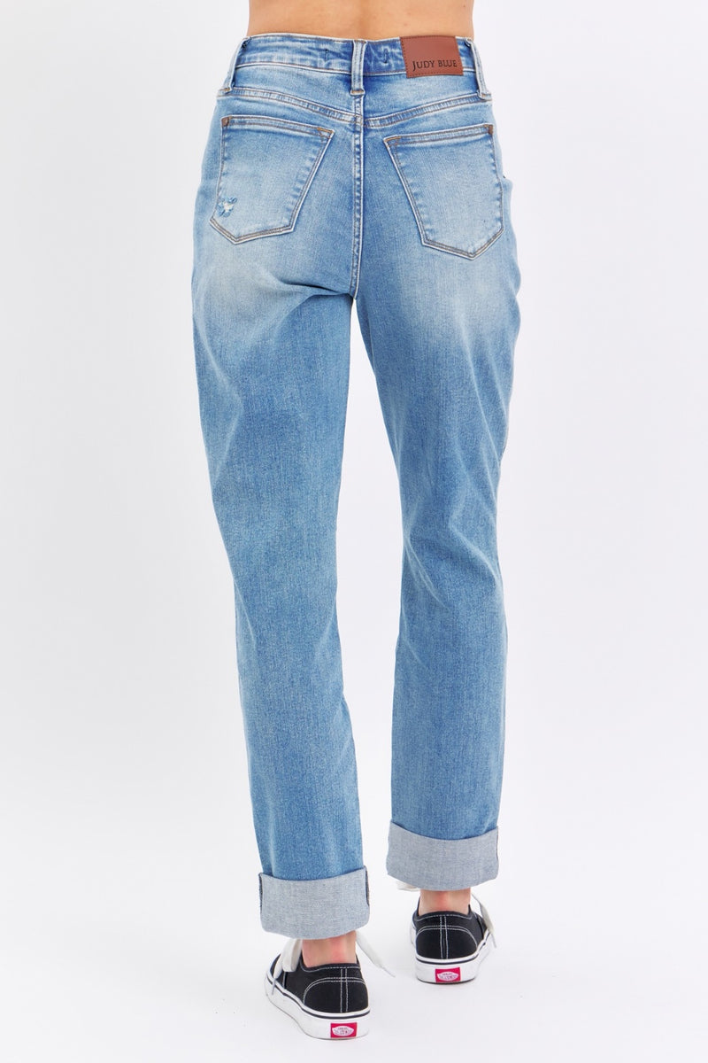 Judy Blue Pockets & Patch Boyfriend Jeans