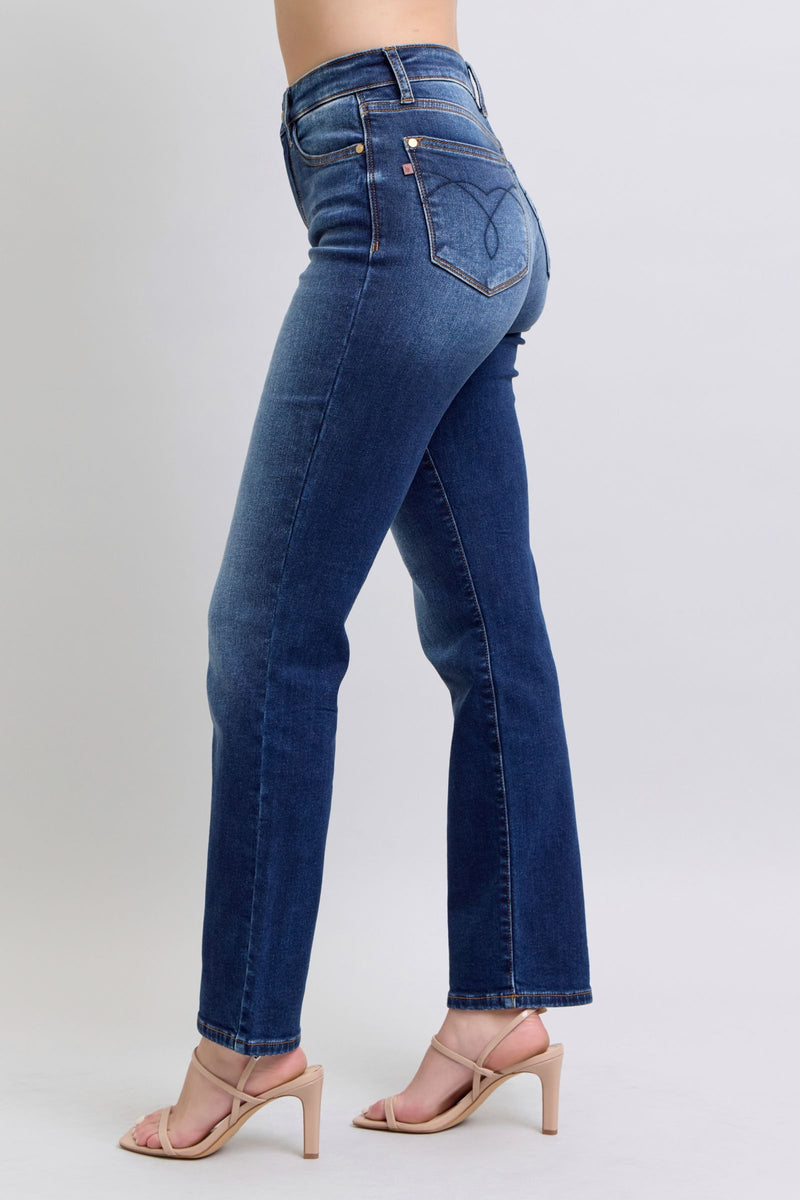 Judy Blue Thermal Straight Leg Jeans