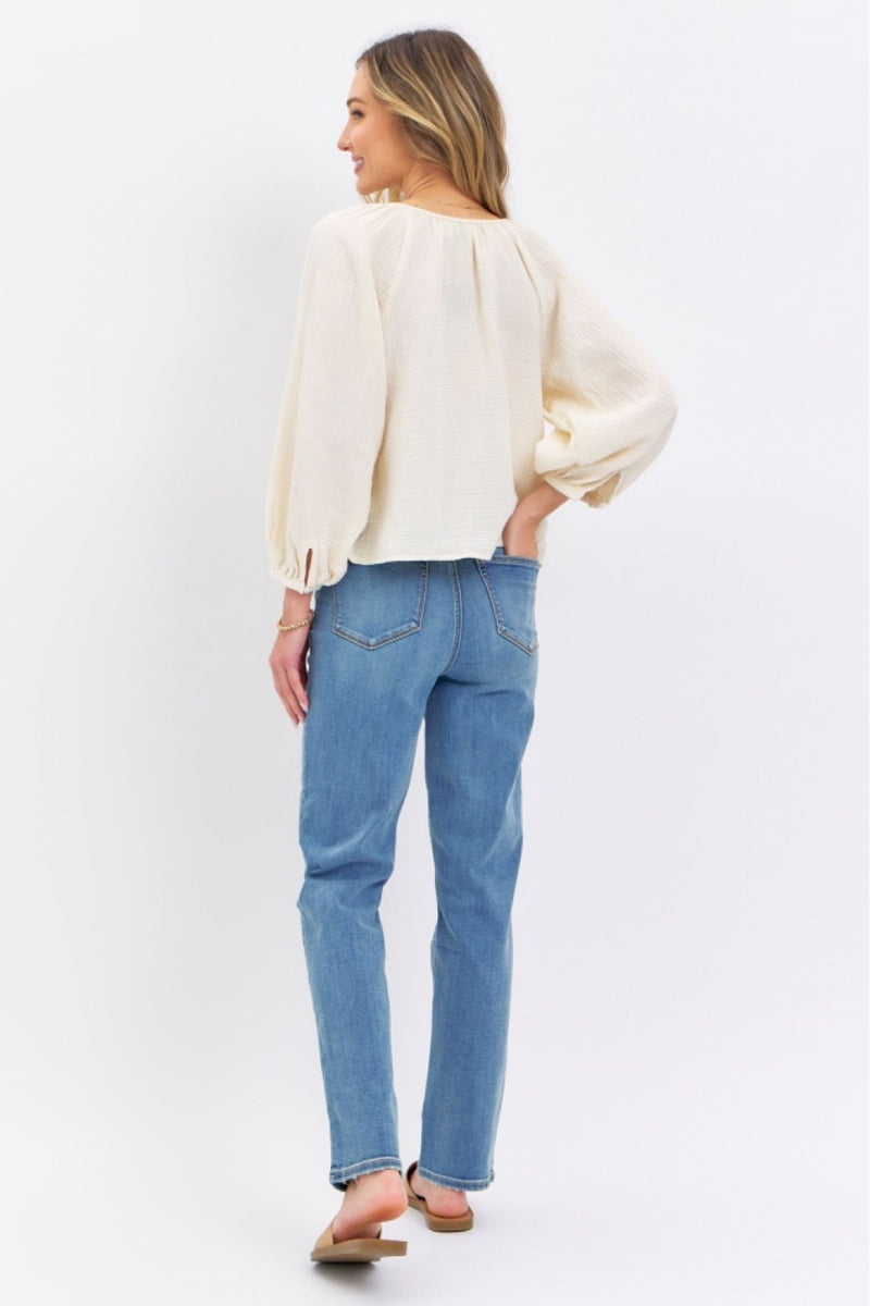 Cool & Chic Judy Blue Straight Jeans