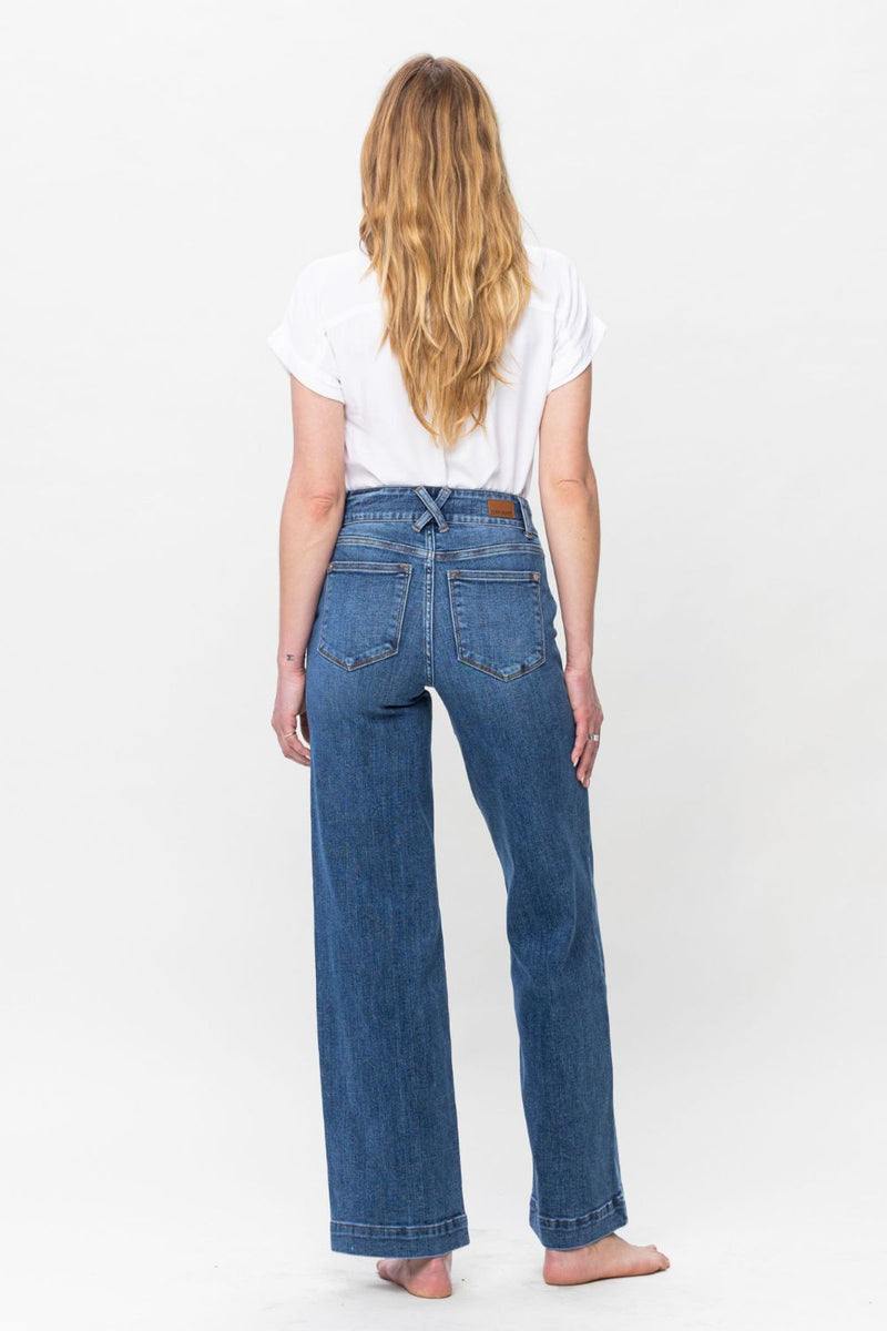 Judy Blue Pick Pocket Wide Leg Jeans