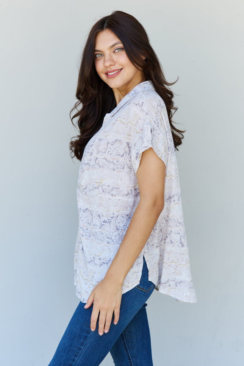 The Advantage Paisley Print Twist Top