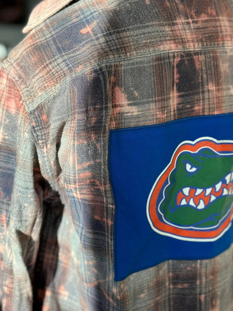 Upcycled Gators Flannel