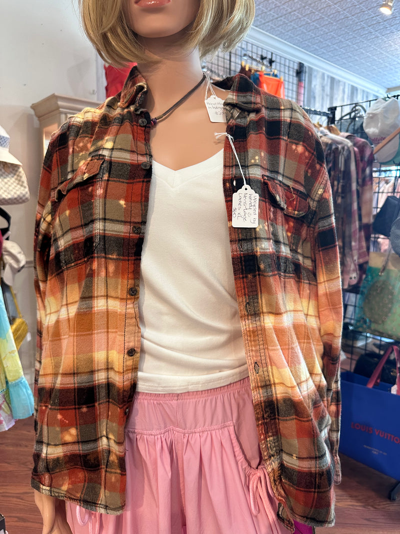 Upcycled Browns Flannel - Cleveland Browns