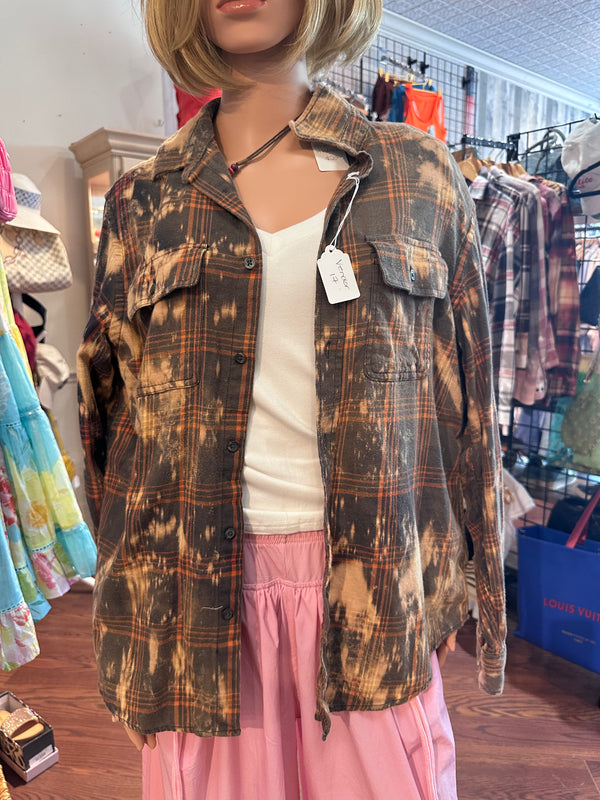 Upcycled LSU Vintage Flannel