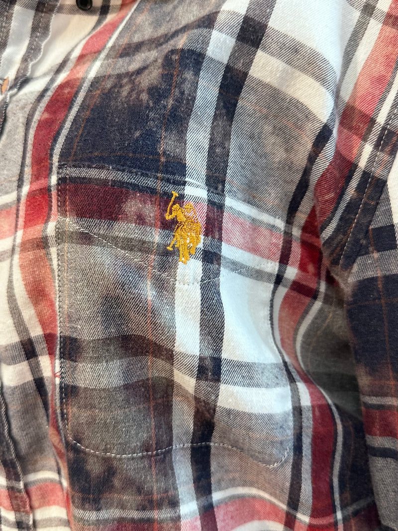 Upcycled Georgia Bulldogs Dawgs Flannel