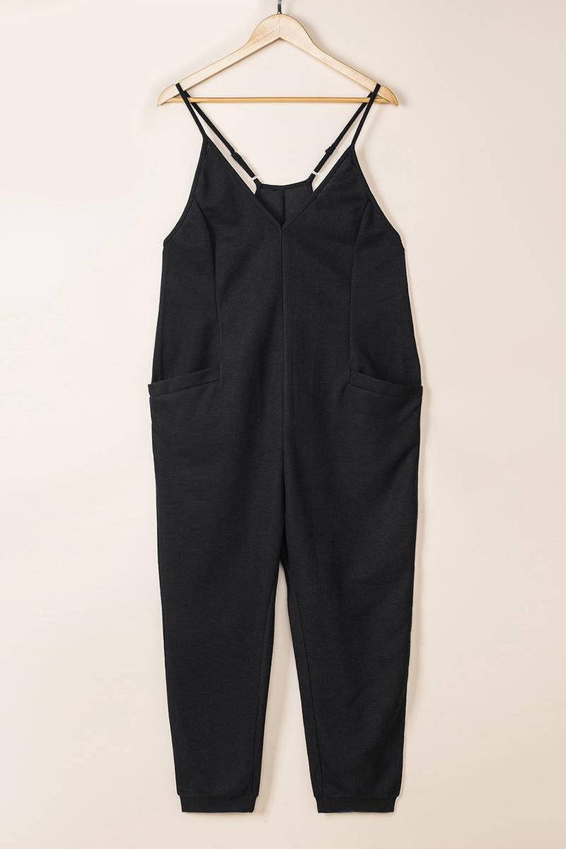 Wait For It Pocketed Jumpsuit - $32