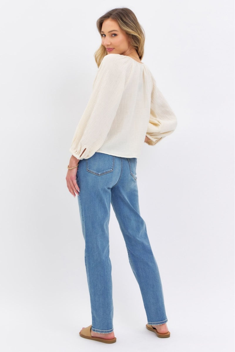 Cool & Chic Judy Blue Straight Jeans