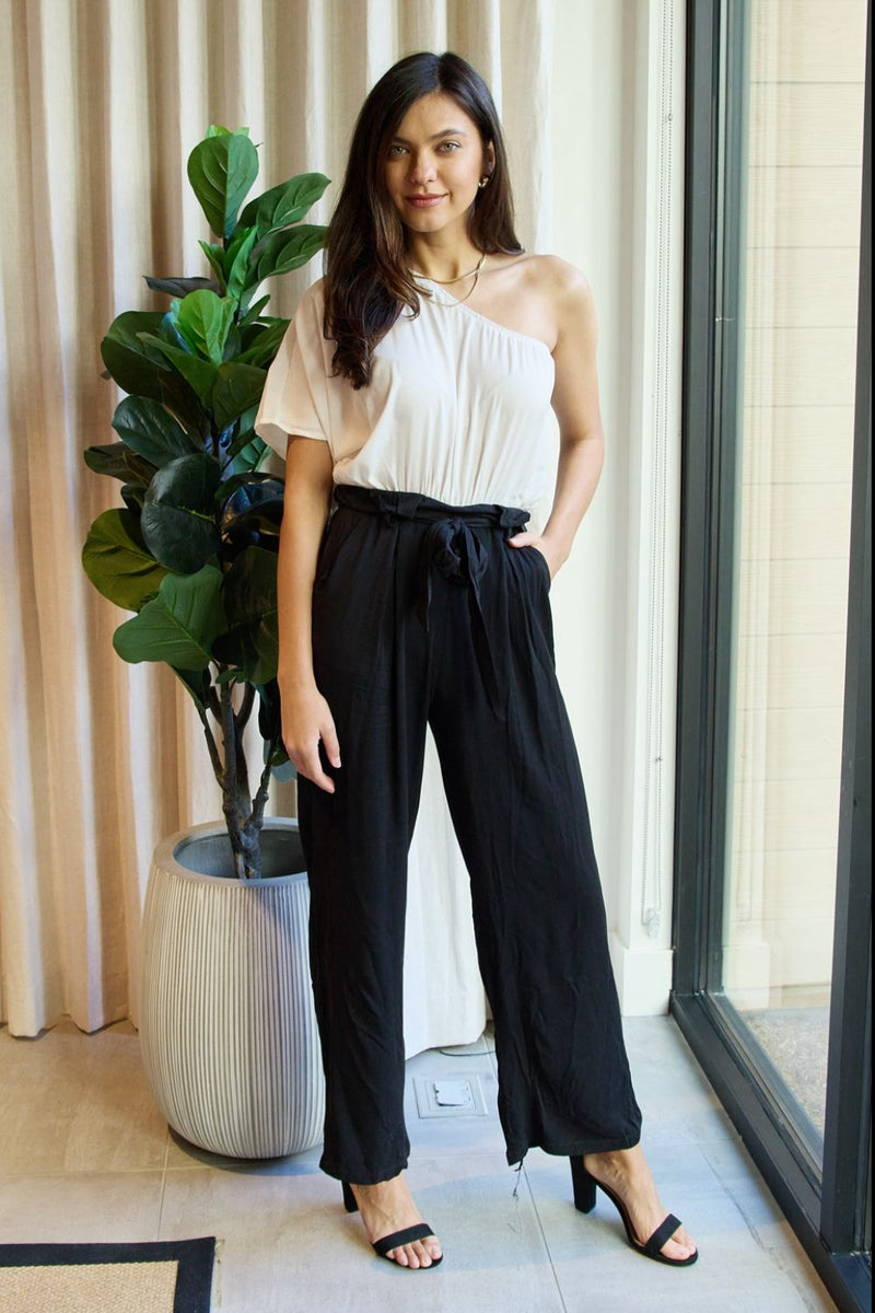 Marvelous in Manhattan One-Shoulder Jumpsuit