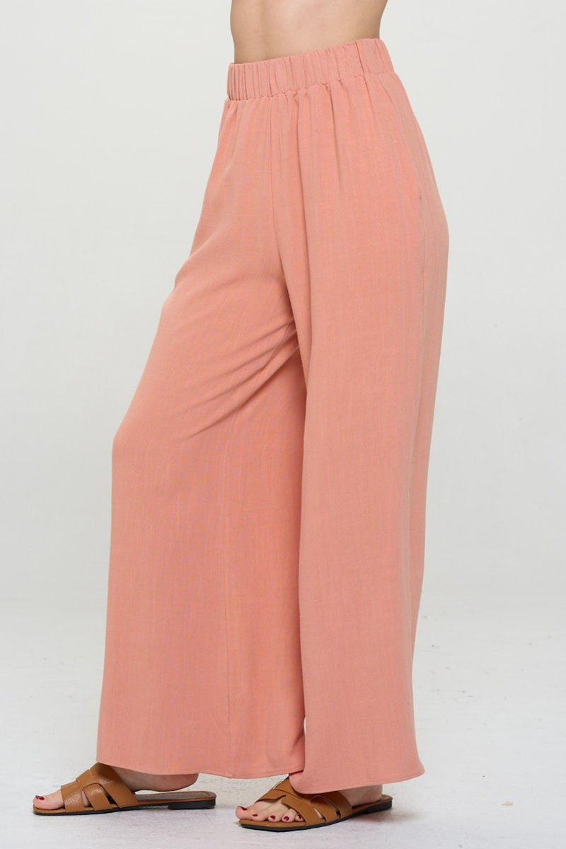 Just Happiness Linen Pants with Pockets - $59