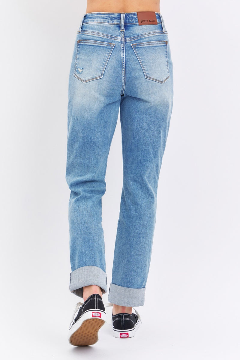 Judy Blue Pockets & Patch Boyfriend Jeans