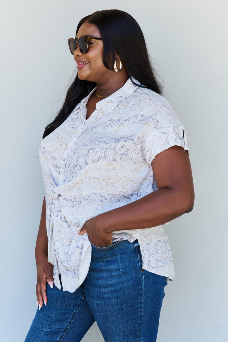 The Advantage Paisley Print Twist Top