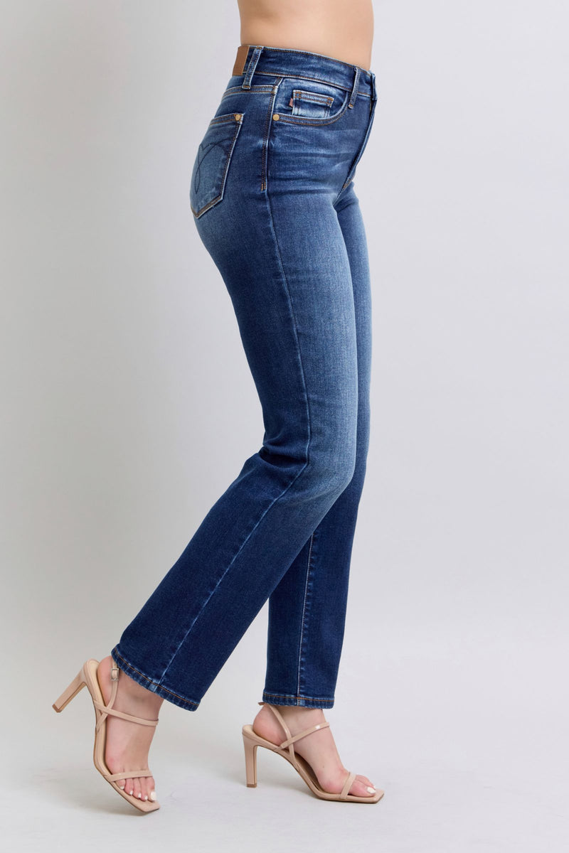 Judy Blue Thermal Straight Leg Jeans