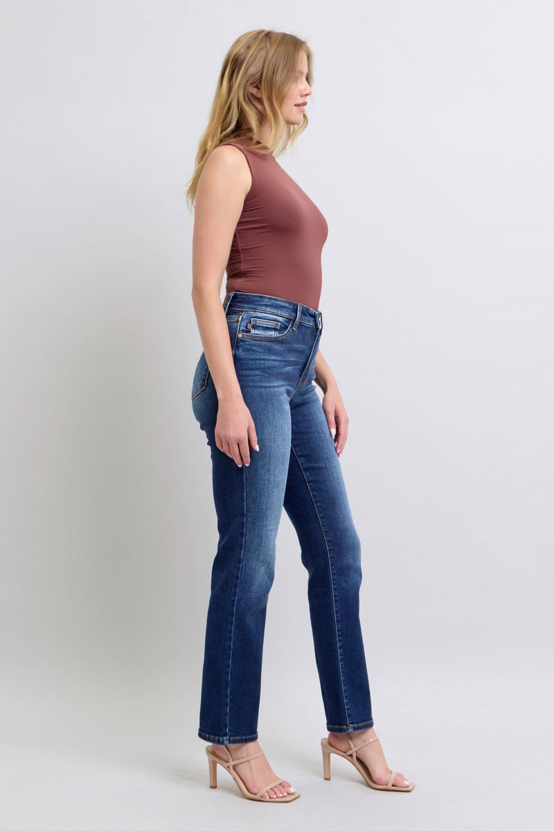 Judy Blue Thermal Straight Leg Jeans