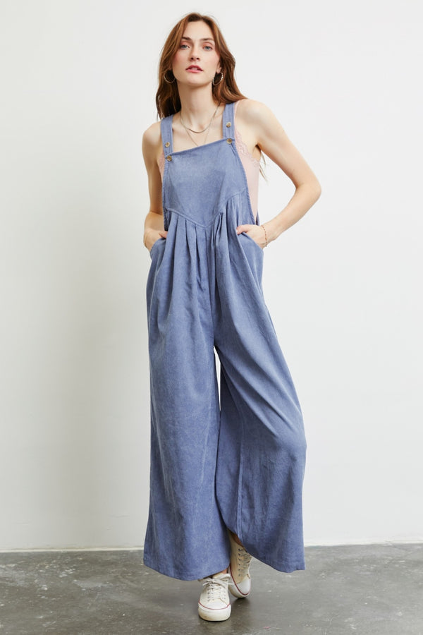 Lovely Morning Overalls with Pockets - $51