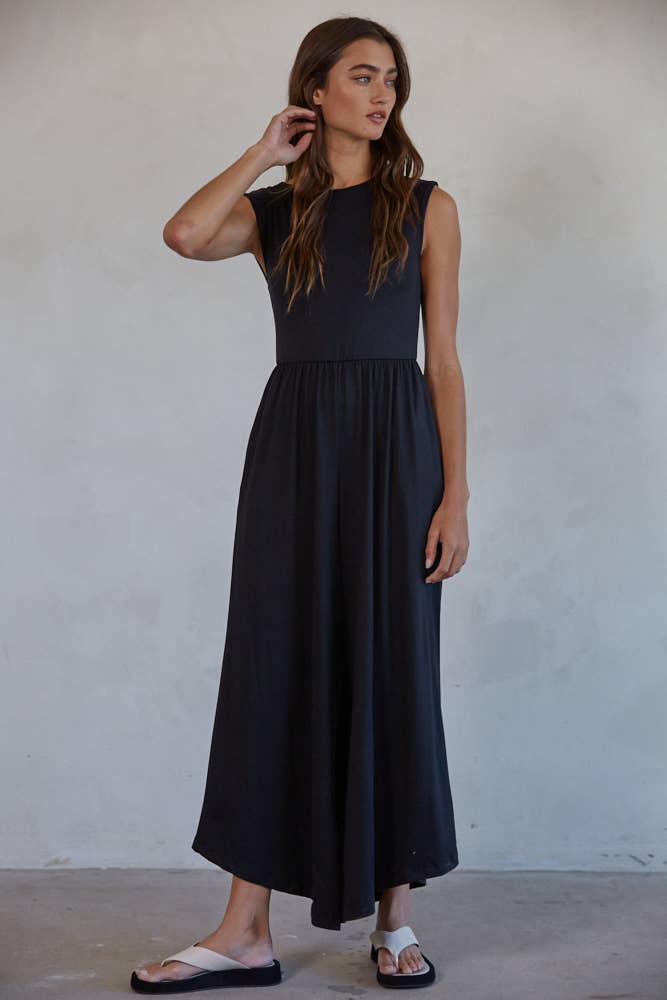 Taylor Open Back Wide Leg Jumpsuit