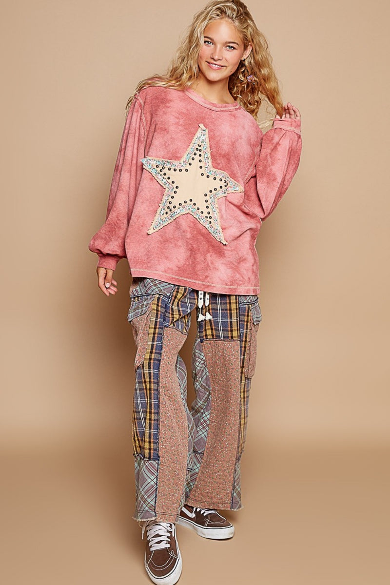 Making Wishes Star Patch Sweater