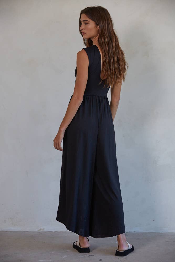 backlestt jumpsuit, jumpsuit with pockets, warehuse on grove, the funky mermaid boutique, 