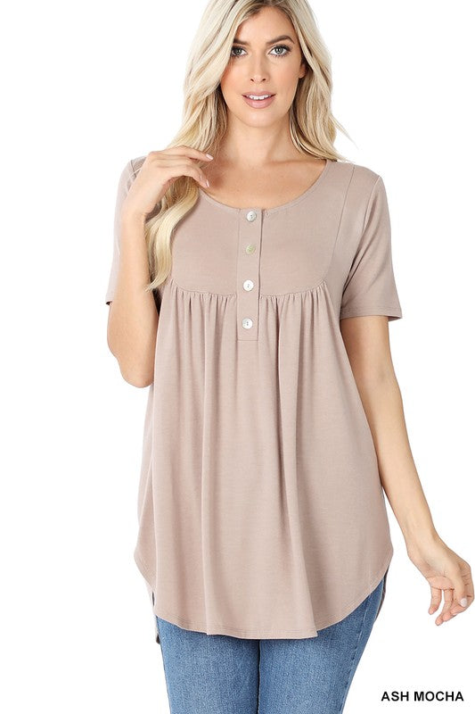 Mila Button Up Top - $14.99