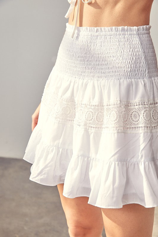 Do + Bee Smocked Skirt, warehouse on grove, afterpay boutiques, shop pay boutiques, klarna boutique, satellite beach boutique, merritt island boutique, 