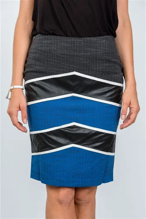 Color Block Pencil Skirt - $29.99