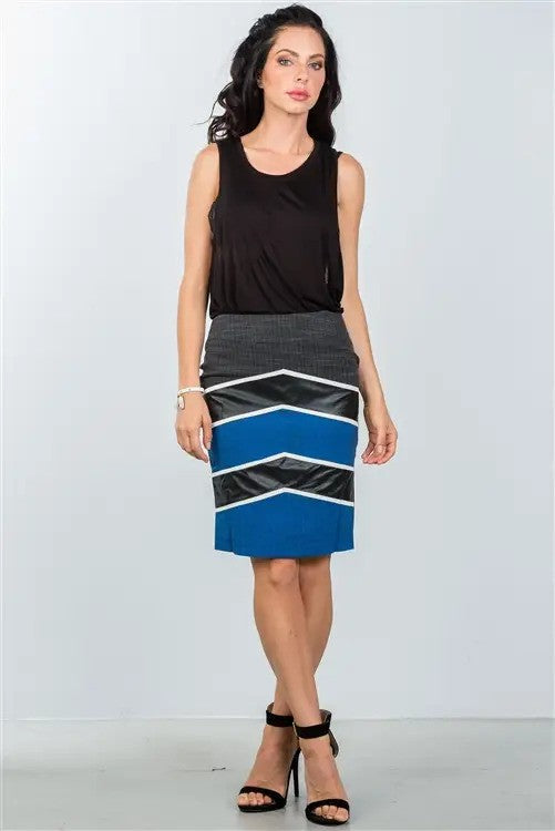 Color Block Pencil Skirt - $29.99