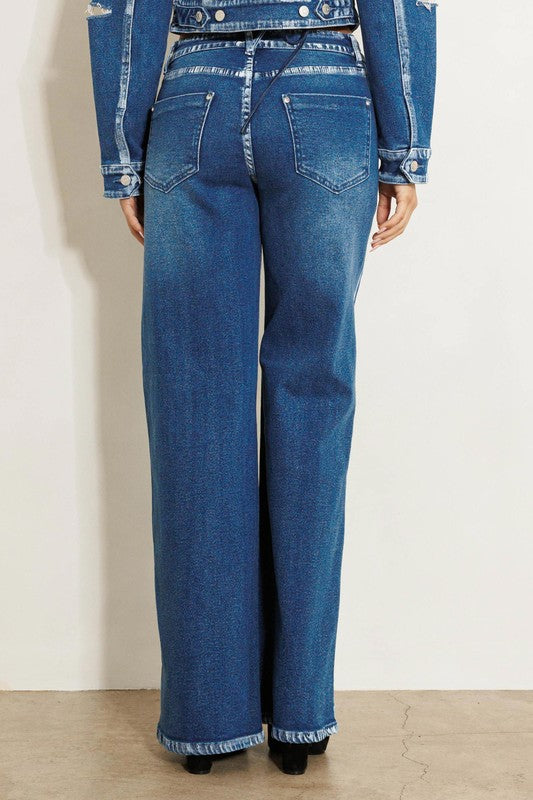Perfectly Painted Jeans - $63