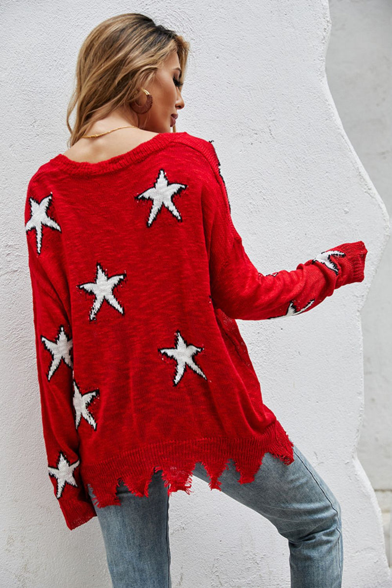 Sarah Star Sweater - $29