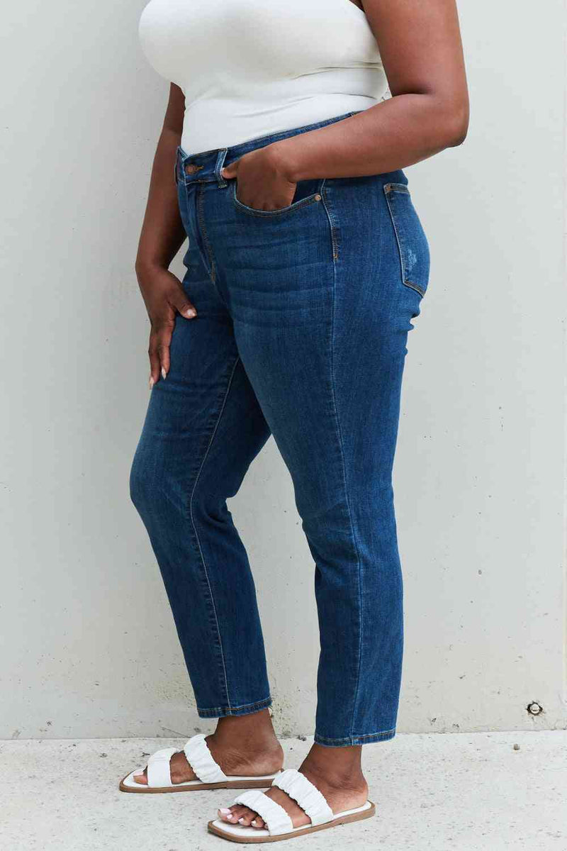 Judy Blue Aila Mid Rise Cropped - $49