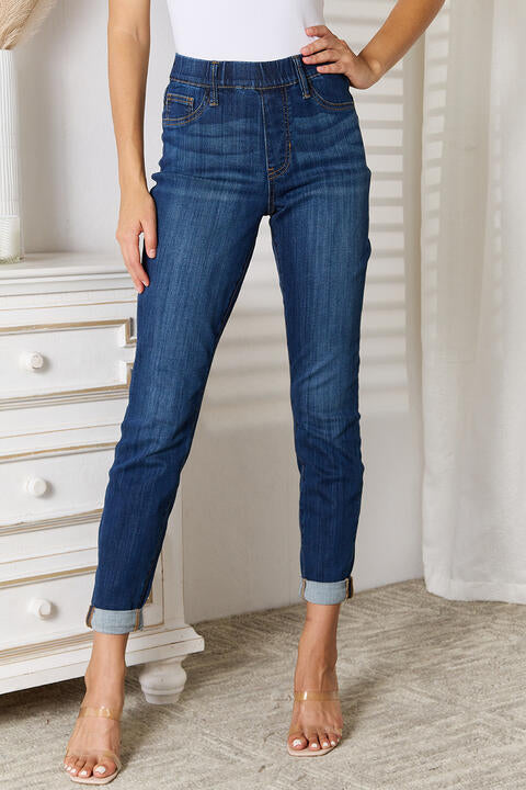 Judy Blue Skinny Cropped Jeans - $58