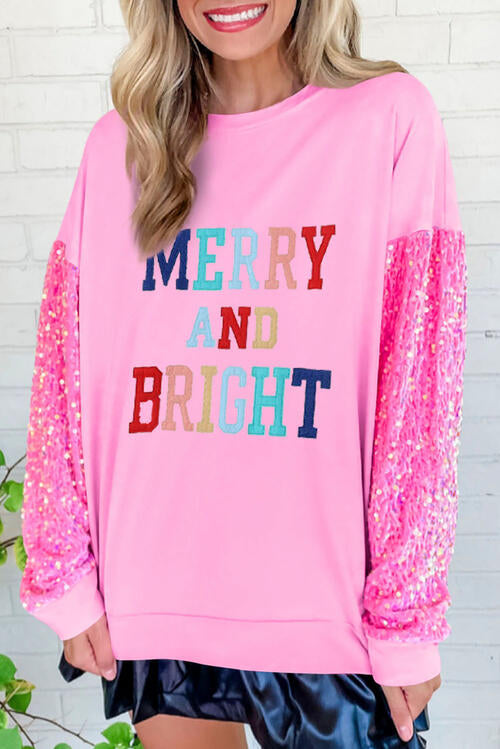Merry And Bright Sequin Top - $42