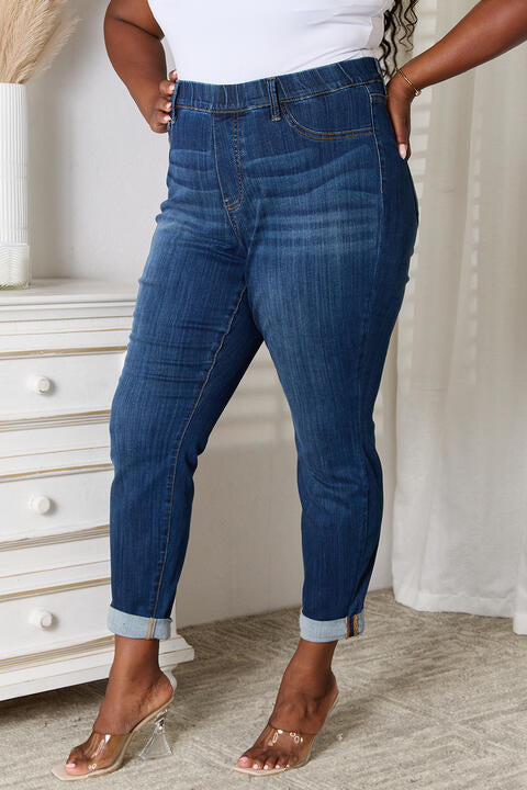 Judy Blue Skinny Cropped Jeans - $58