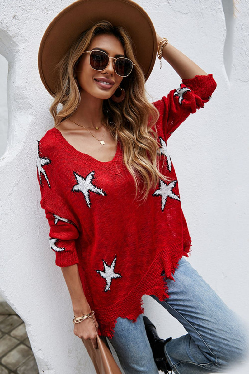 Sarah Star Sweater - $29