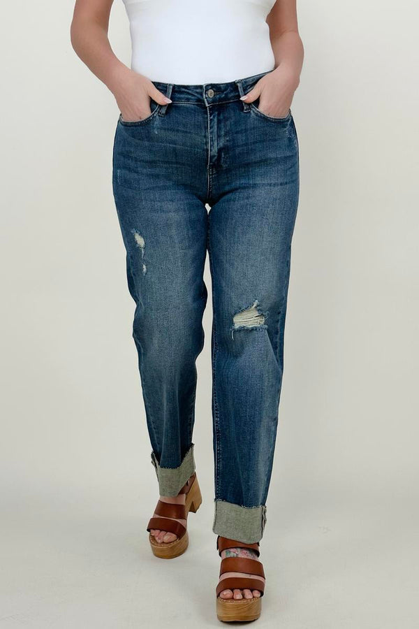 Judy Blue Mid-Rise Dad Jeans - $54